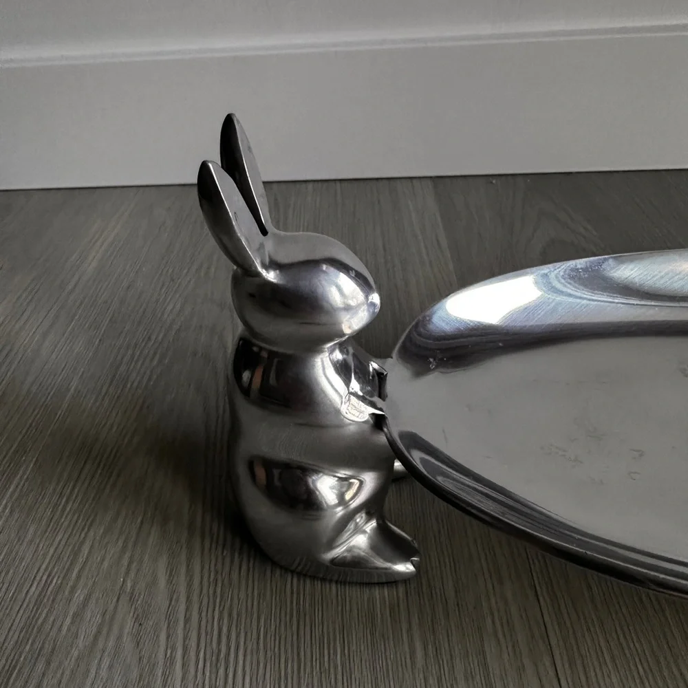 Crate&Barrel aluminum bunny